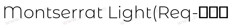 Montserrat Light(Req字体转换